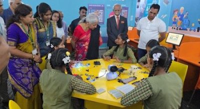 Sitharaman Launches CSR Project to Set Up AI, STEM and Robotics Labs in Karnataka Government Schools