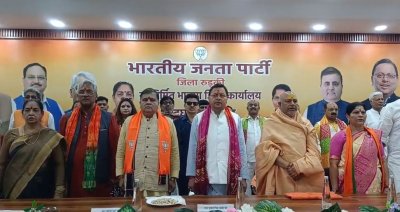 CM धामी ने रुड़की में किया भाजपा जिला कार्यालय का लोकार्पण, कार्यकर्ताओं को दी बधाई