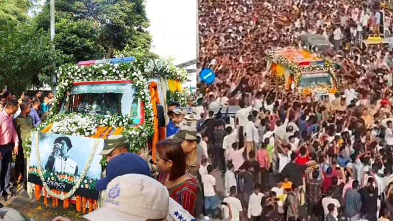 Assam: Thousands Bid Farewell to Zubeen Garg as Mortal Remains Arrive in Guwahati