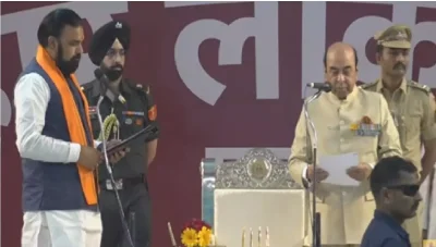 बिहार : 24वें मुख्यमंत्री बने सम्राट चौधरी, लोकभवन में राज्यपाल ने दिलाई शपथ