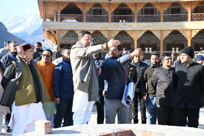 बद्रीनाथ धाम मास्टर प्लान का मुख्यमंत्री धामी ने किया स्थलीय निरीक्षण, गुणवत्ता और समयसीमा पर दिए सख्त निर्देश