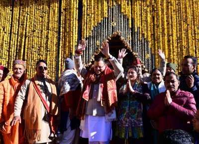 केदारनाथ धाम पहुंचे धामी, बाबा केदार से लिया आशीर्वाद