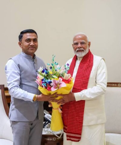 PM Modi Greets Goa CM Pramod Sawant on Birthday