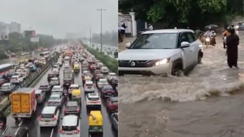 Delhi-NCR Grinds to a Halt as Heavy Rain Sparks Widespread Disruptions