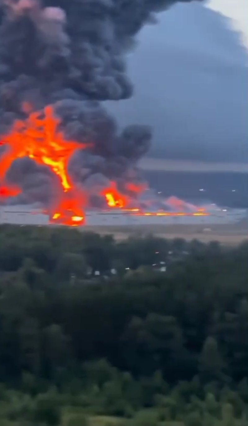 Massive Drone Attack Sets Wildberries Warehouse Ablaze