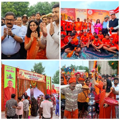 बरेली में पहली बार BDA ने लगाया भव्य कांवड़ सेवा शिविर, शिवभक्तों के लिए सेवा\\-सुविधाओं का रहा विशेष इंतजाम