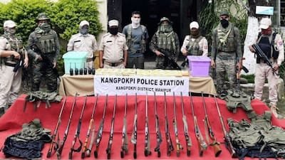 Manipur Security Sweep Uncovers Major Arms Cache