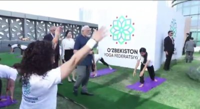 PM Modi Joins Yoga Session in Tashkent, Celebrates India-Uzbekistan Ties
