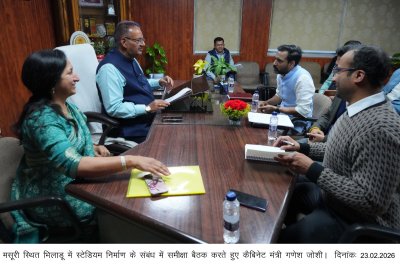 भिलाडू स्टेडियम को हरी झंडी, दो माह में भूमि हस्तांतरण का भरोसा: कृषि मंत्री गणेश जोशी