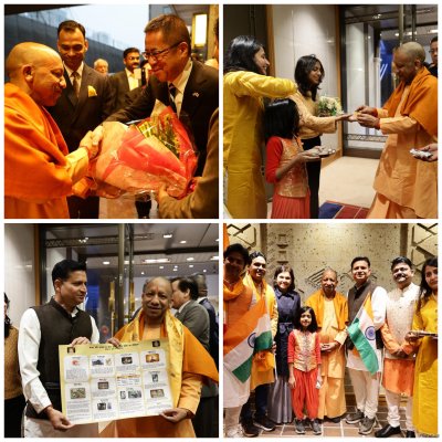 टोक्यो में उमड़ा अपनापन, प्रवासी भारतीयों ने किया मुख्यमंत्री योगी आदित्यनाथ का जोरदार स्वागत