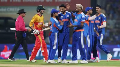 India Dominate Zimbabwe With Record-Breaking Win to Keep Semifinal Hopes Alive