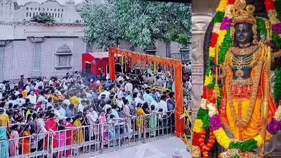 अयोध्या में आस्था बरकरार, रामलला दरबार में उमड़ रही श्रद्धालुओं की भीड़