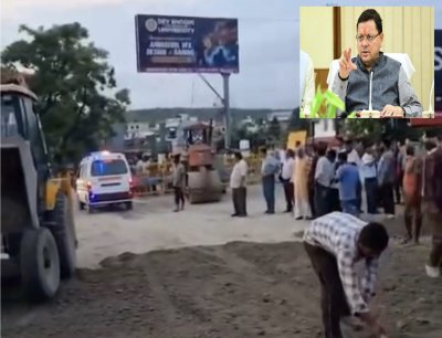 धामी सरकार की त्वरित कार्रवाई: नंदा की चौकी में मात्र 12 घंटे के भीतर बहाल हुआ आवागमन