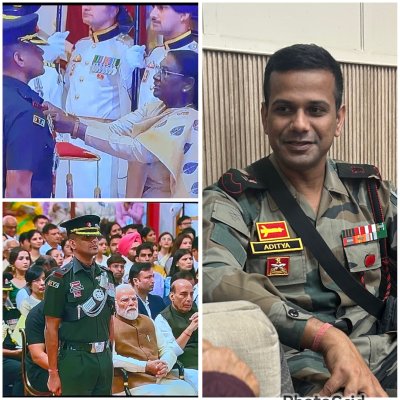 राष्ट्रपति ने किया सम्मानित: लखनऊ के वीर सपूत मेजर आदित्य को मिला \