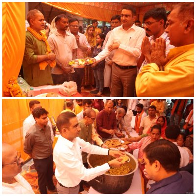 यूपी न्यूज़ : सूचना निदेशक विशाल सिंह की मौजूदगी में लखनऊ में आयोजित हुआ भव्य हनुमान भंडारा