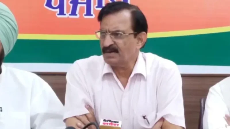 भाजपा ने भगवंत मान की प्रेस कॉन्फ्रेंस पर उठाए सवाल, अनिल सरीन बोले- ‘मास्क थ्योरी’ पर जनता को भरोसा नहीं