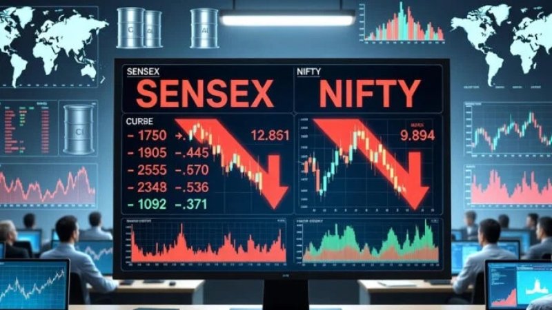 Sensex, Nifty Slide as Oil Price Surge and US Trade Probe Shake Market Sentiment