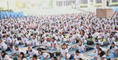 6,000 Participants Set Asia Record with Mass Bhujangasana in Hyderabad Yoga Event