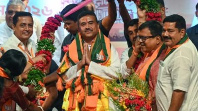 BJP Marks Historic Shift in Bengal as Suvendu Adhikari Takes Oath as CM