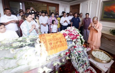 UP CM Yogi visits Aparna Yadav’s residence, expresses grief over Prateek’s demise