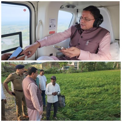 उत्तराखंड न्यूज़ : बाजपुर में भीषण ओलावृष्टि से फसलों को नुकसान, सूचना मिलते ही किसानों के बीच पहुंचे सीएम धामी