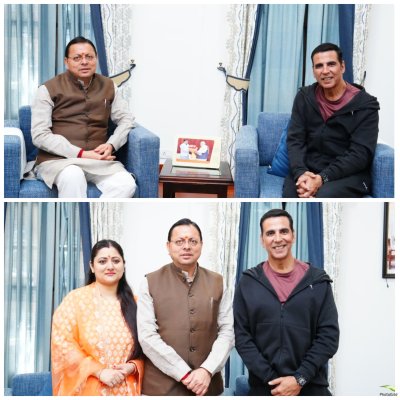 सीएम धामी से मिले अक्षय कुमार, उत्तराखण्ड की फिल्म नीति पर चर्चा