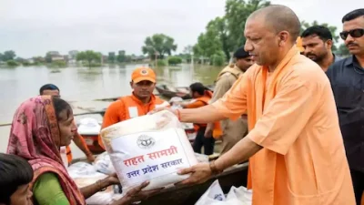 योगी सरकार का बाढ़ राहत अभियान जारी, 21,333 लोग सुरक्षित स्थानों पर पहुंचाया, अब तक जनहानि शून्य