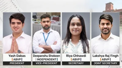 DUSU चुनाव में ABVP की बड़ी जीत, NSUI का खाता खाली