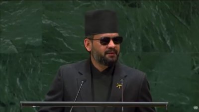 At UN, Balen Shah Thanks India and China for Standing With Nepal