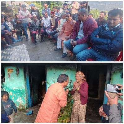 उत्तराखंड न्यूज़ : कार्यक्रम स्थगित कर आपदा प्रभावितों के बीच पहुंचे डॉ. धन सिंह रावत