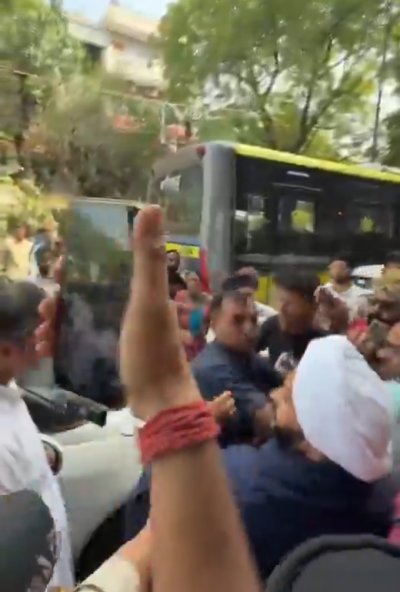 Road Quality Questioned, Parvesh Verma Seen Slapping Man Filming Delhi Dispute