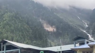 Mountain Collapse Chokes Marsyangdi, Sparks Downstream Flood Alert in Nepal